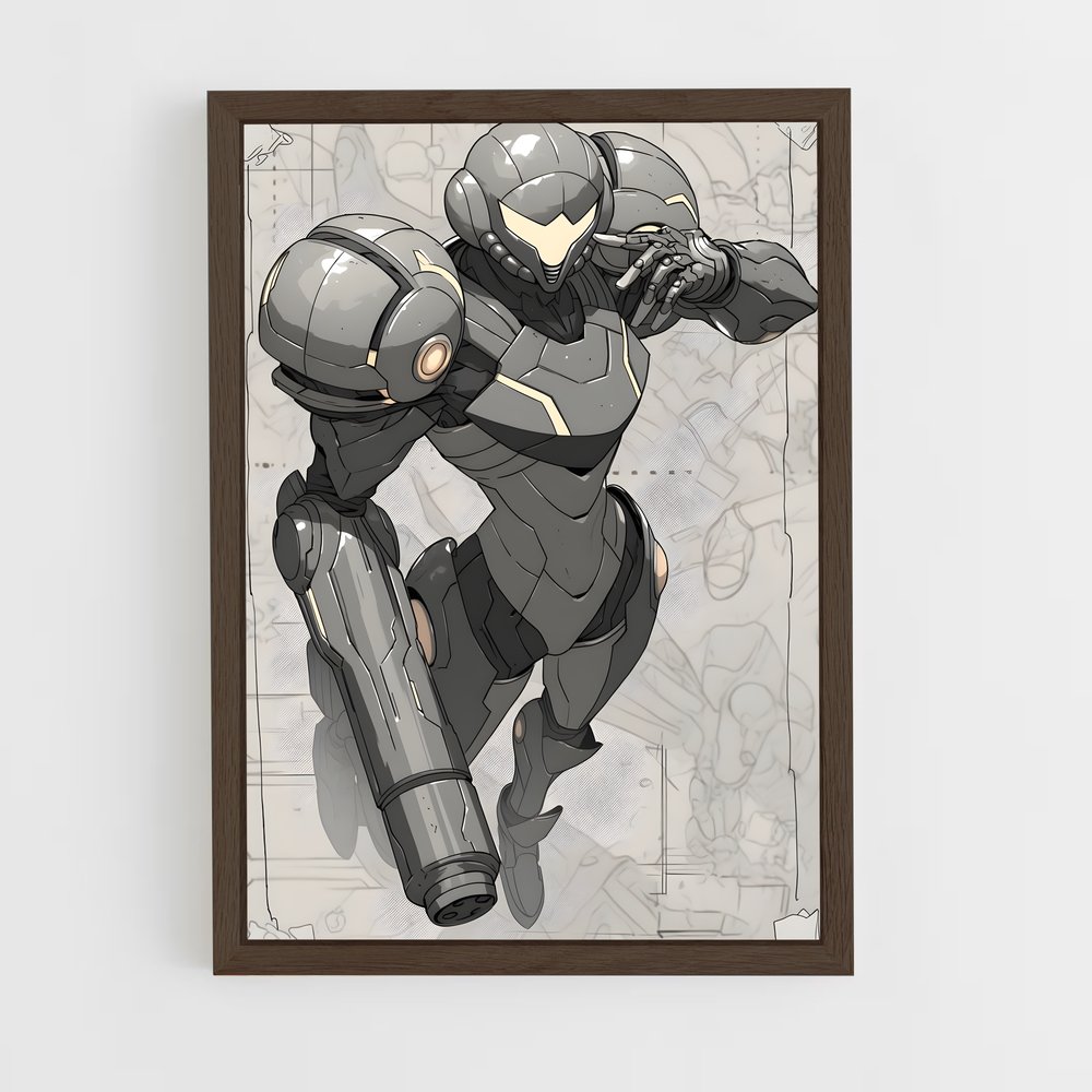 Poster Samus Aran: Armure de Combat – affiche Metroid (vue 5)